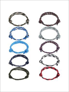 Nautical Braided Rope Bracelet Set Handmade Adjustable String Bracelets
